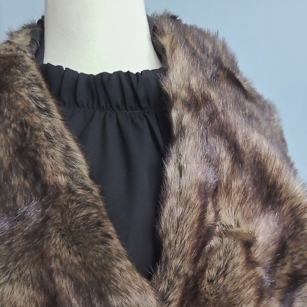 Faux Fur Brown Collar ROMANTIC Wedding